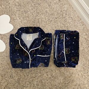 McDonald's Pajama Set Navy Blue Velour Size XL